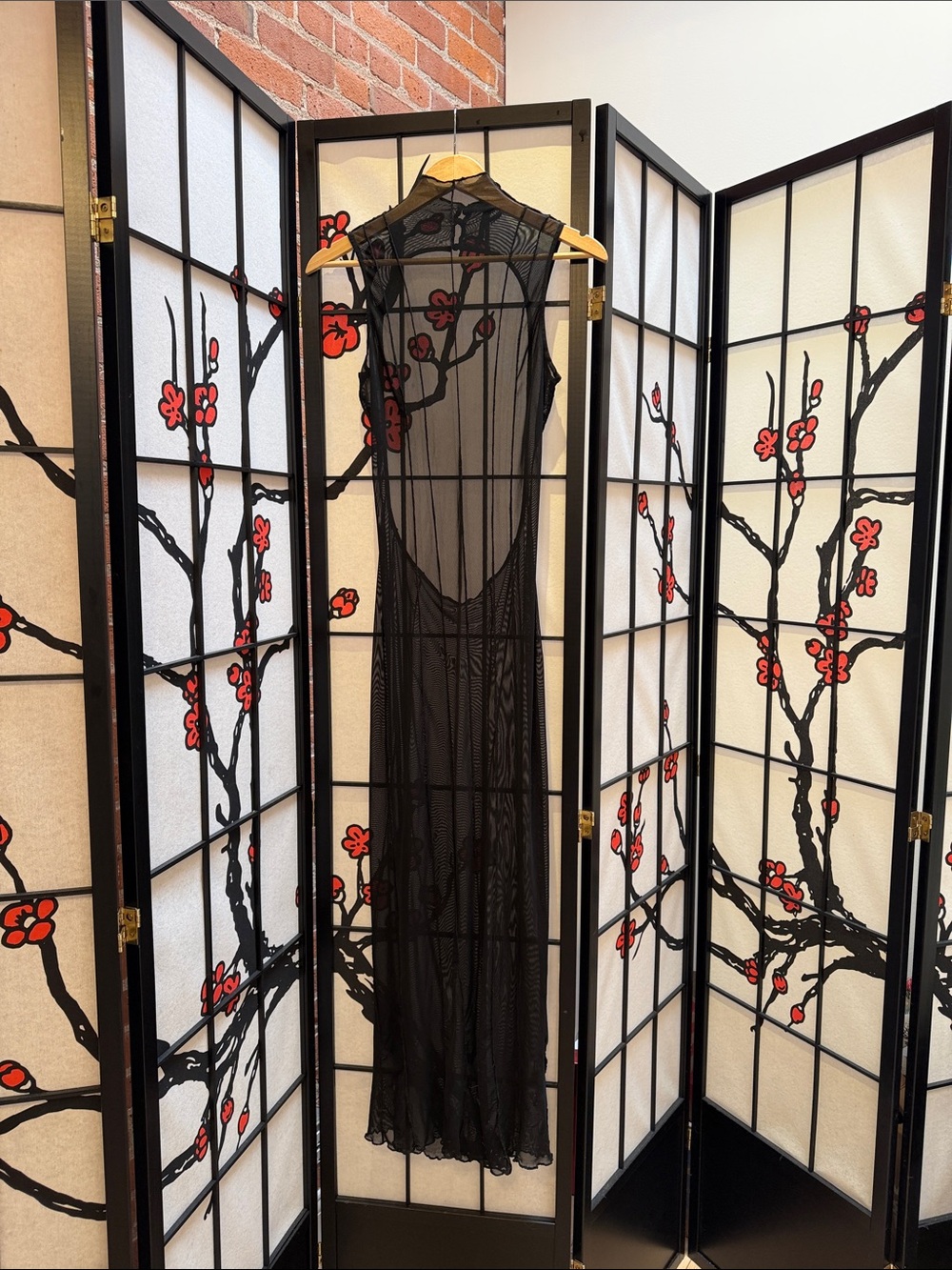 Sheer Black Maxi Dress - Sleeveless Mesh Gown